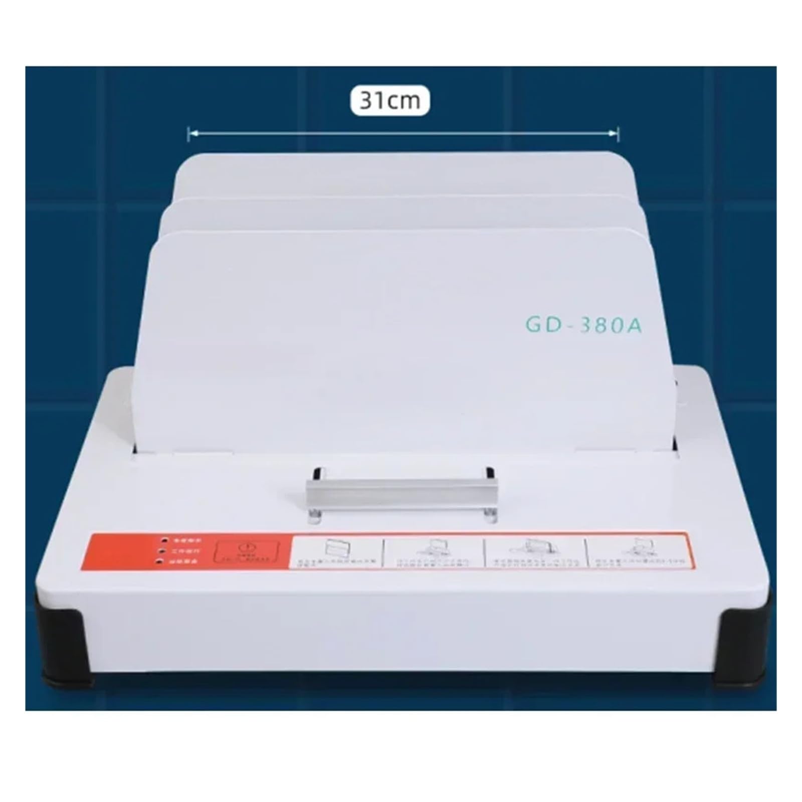 A4 Elettrico 380A Piccola Rilegatrice for Colla Senza Perforazione Fatture Contabilità Voucher File di Carta Libro Hot Melt Binder Operazione senza sforzo