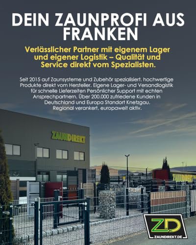 Zaundirekt Bauzaunfuß 15,6 kg für Bauzaun aus PE-Recyclingkunststoff