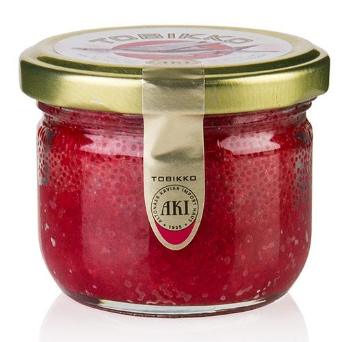 AKI Original Tobiko - Fliegender Fisch-Rogen, Rot, 90g.