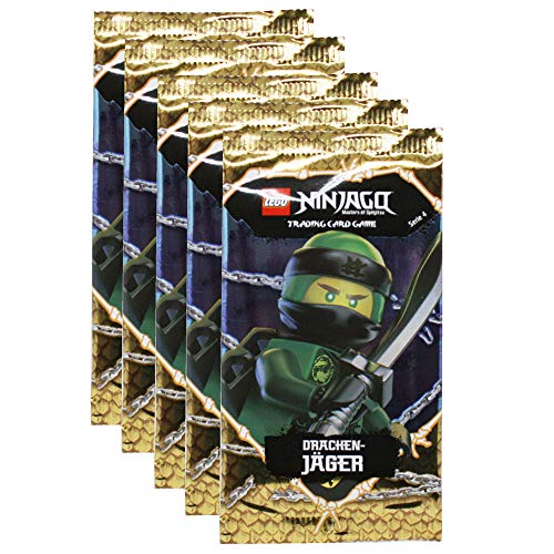 Preisvergleich Produktbild Blue Ocean Lego Ninjago - Serie 4 Trading Cards - 5 Booster - Deutsch