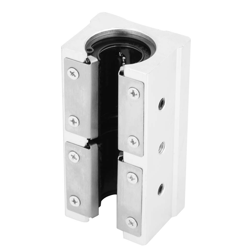 YWBL-WH 4pcs SBR20LUU 20mm Linearkugellager Aluminiumlegierung Stehlager Offene Linearlager Gleitblock Gleitbuchse