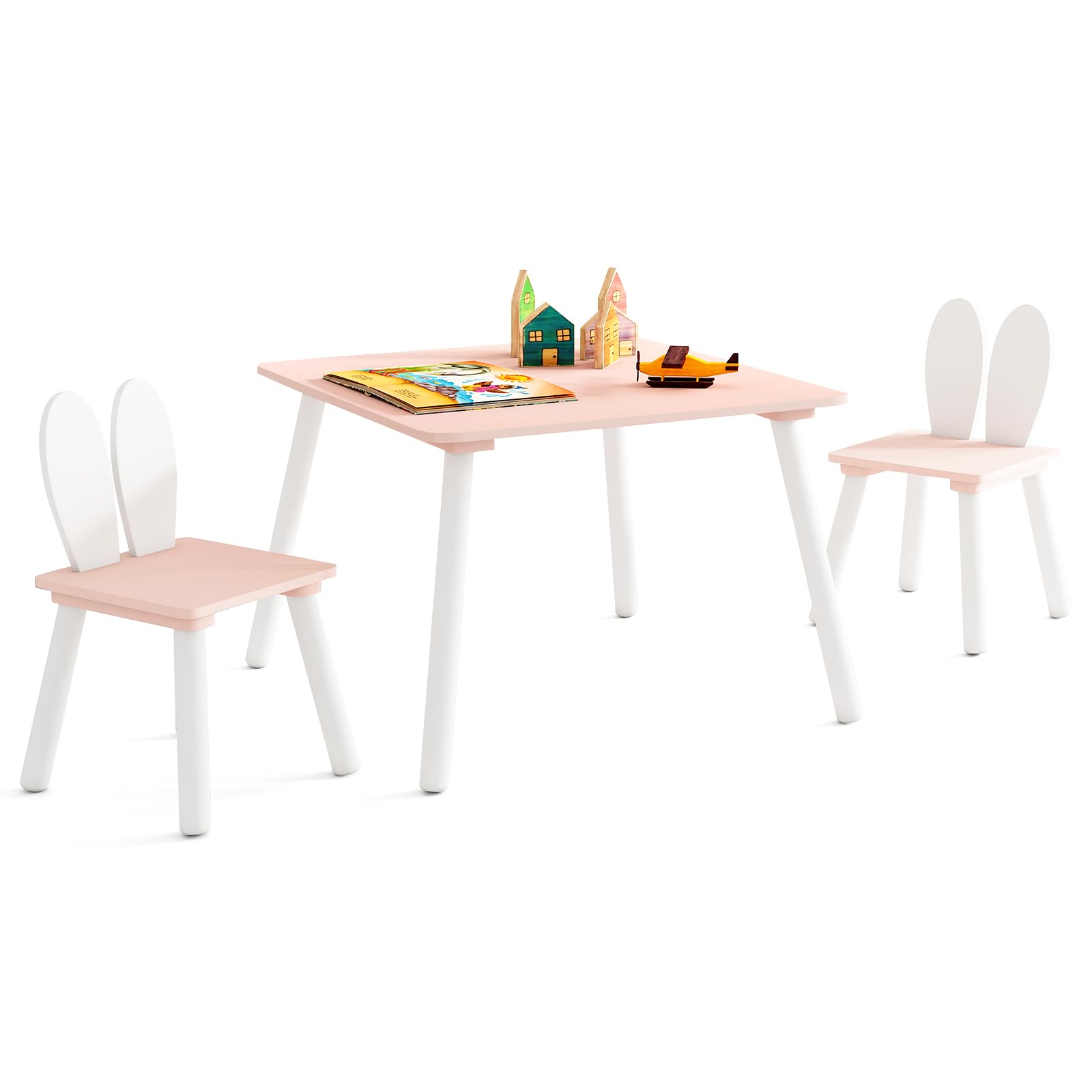 Table enfant avec chaise : fini les mauvaises postures ! Mobilier d'activités rose sécurisé