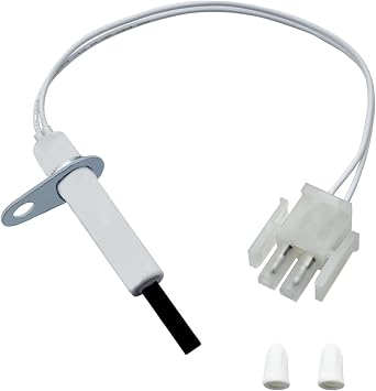 0130F00008S Furnace Hot Surface Ignitor Compatible with Goodman, Janitrol, Amana, Janitrol Gas Furnace, 0130F00008S Silicon Nitride Igniter Replace For 0130F00008 789-707A1 SSN084KS Ceramic Nuts.
