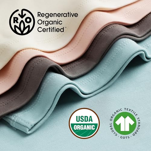 MON CHOU Organic Cotton Joggers - 100% Pima Cotton Baby Pants - Lightweight and Breathable Infant Pants for All Seasons4