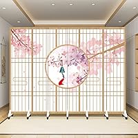 丸に梅鉢の紋の折りたたみ式間仕切り屏風 丸に梅鉢の紋の折りたたみ式間仕切り屏風