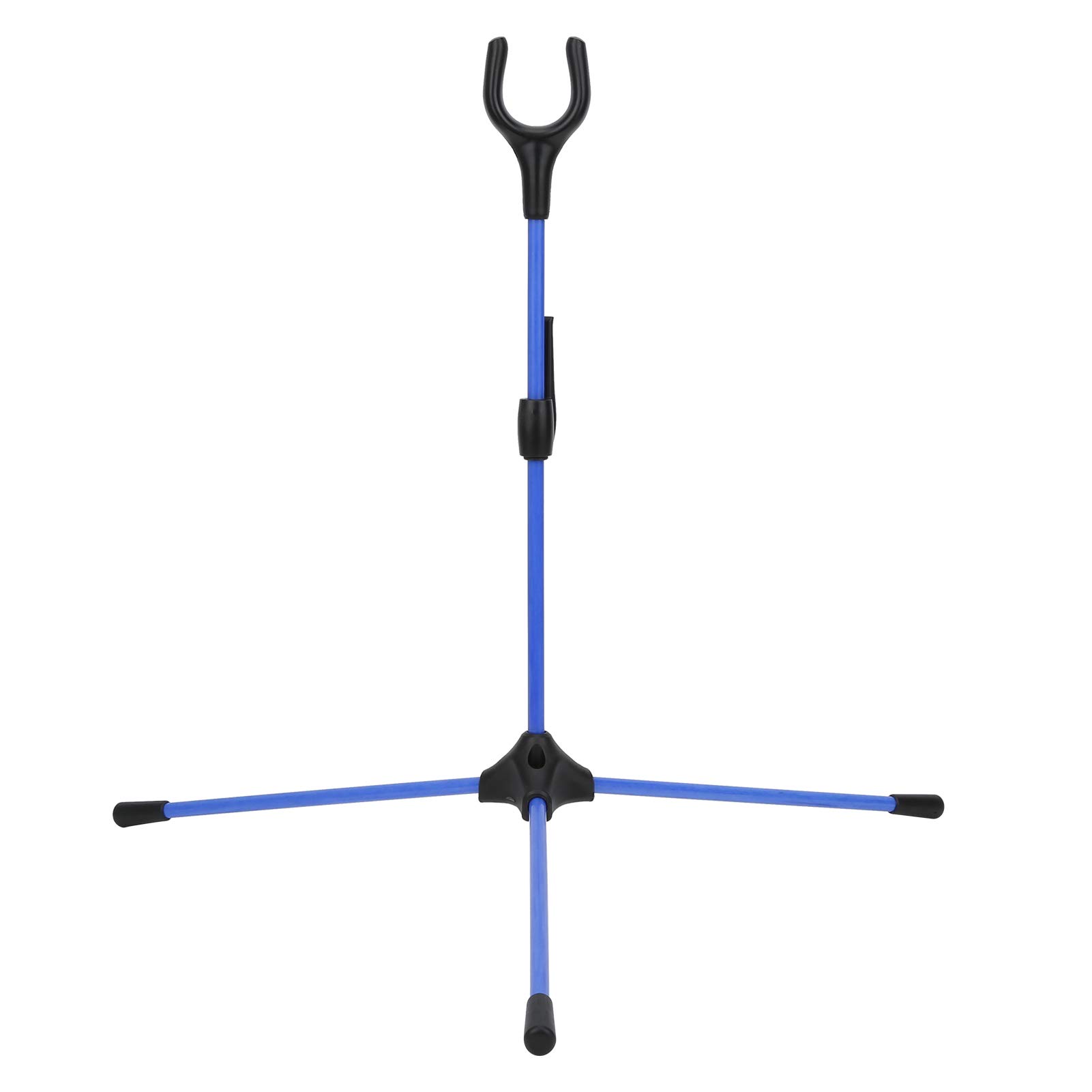 Soporte de Arco, Soporte de Arco recurvo Plegable para Tiro con Arco, Soporte de Arco Recto para Caza, Deportes al Aire Libre(Azul)