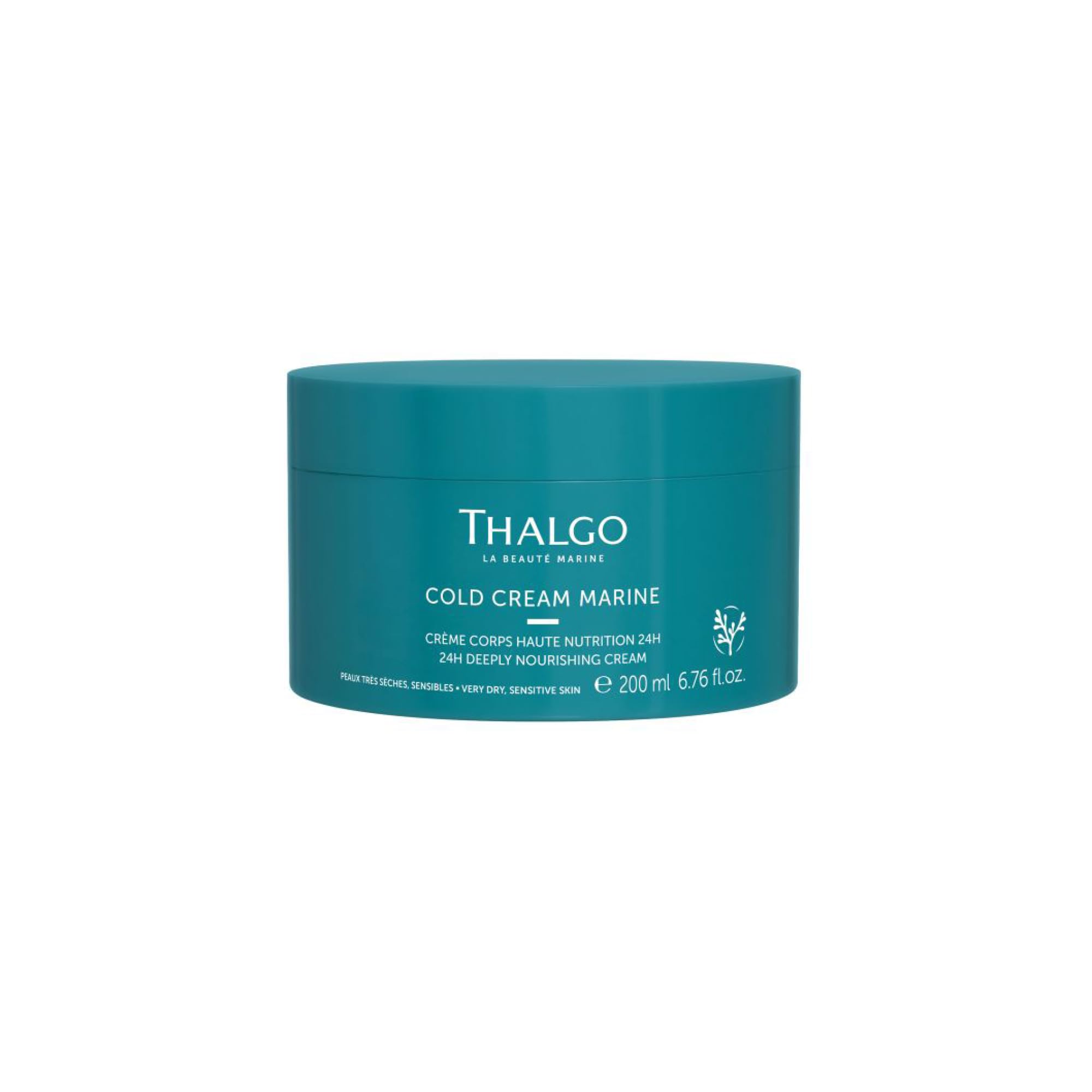 THALGO Feuchtigkeitsspendende Körpercreme – Intensive Pflege für trockene Haut, zarte Textur, langanhaltender Schutz, 200 ml