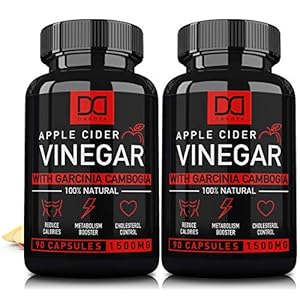 (1500mg) Apple Cider Vinegar Capsules with Garcinia Cambogia Cayenne Pepper Weight Loss Diet Pills Extract for Detox…