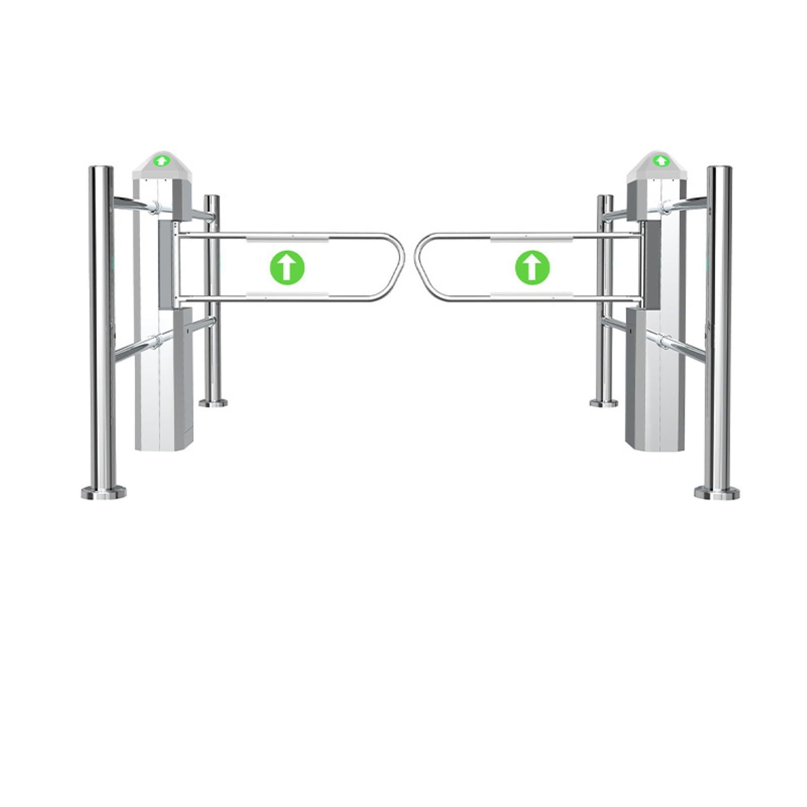 Torniquete automático de entrada pública con infrarrojos puerta | Puerta batiente de detección con indicadores LED Acceso unidireccional