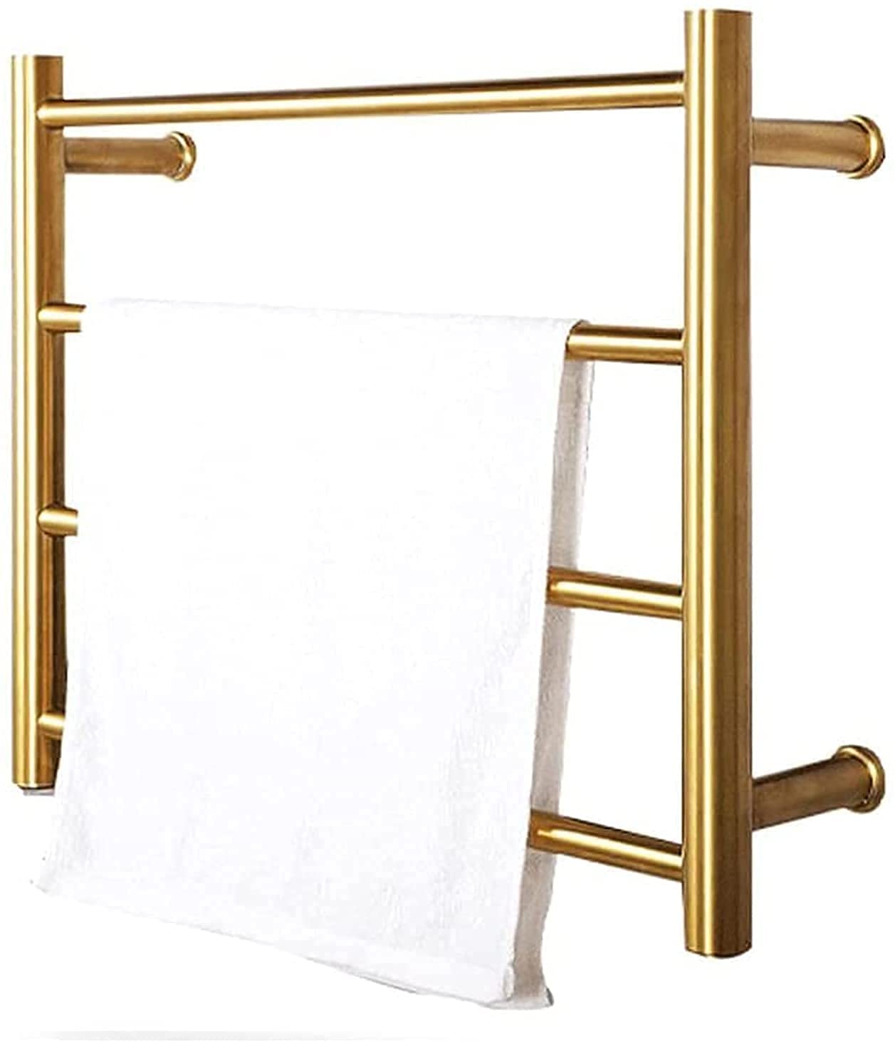 asdchZen Electric, Heated Towel Rack, Wall-Mounted Electric Heated Towel Rail, For Bathroom Waterproof Drying Rack,Plug In/Hardwired