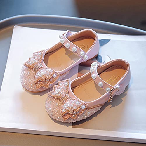 Fashion Four Seasons Children Casual Shoes Girls Flat Pearl Rhinestone Bow Buckle Prom Party Size 6 Toddler Girl Shoes4