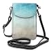 Produktbild Clothes socks Cell Phone Purse Abstract Sea Phone Wallet 3D Printed Vivid Card Holder Tiny Bag Durable PU Leather Passport Purse Wallet With Strap For Outdoor Travel