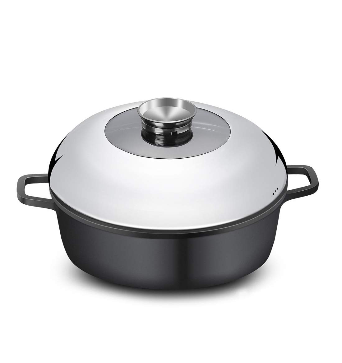ROSSETTO - Cocedor de pasta (24 cm, revestimiento antiadherente, aluminio fundido para todo tipo de fuegos, incluso inducción)
