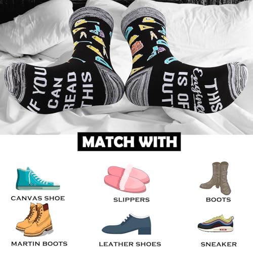 LEVLO 1 Pair Funny Engineering Students Gift for him This Engineer Is Off Duty Socks for College Senior Graduate Gifts4