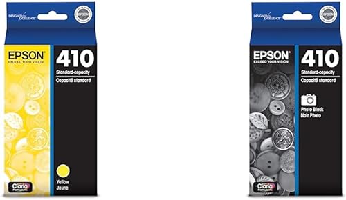 Epson T410 Claria Premium - Cartucho amarillo de capacidad estándar (T410420-S) para impresoras Select Expression Premium y cartucho de tinta Claria