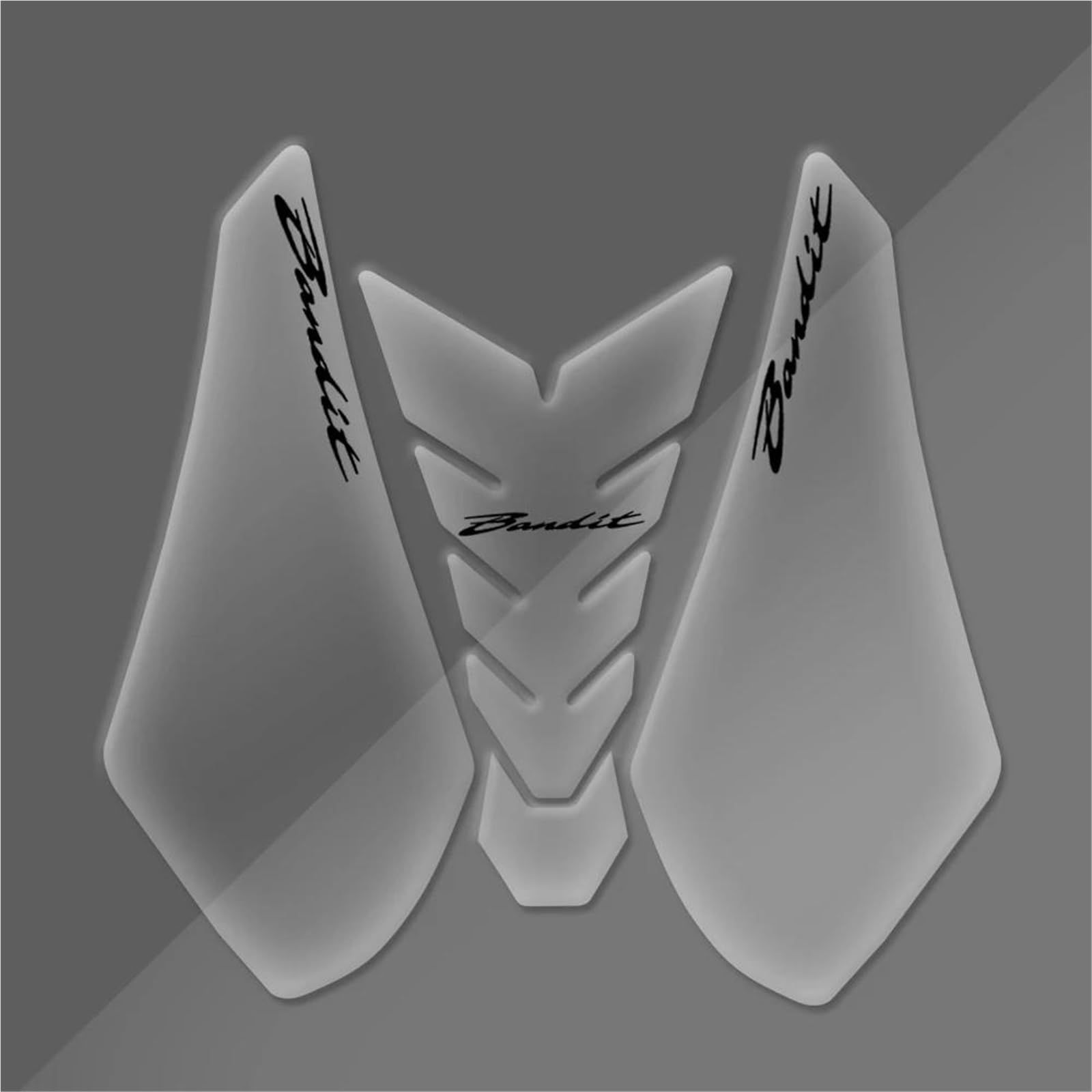 Jtwmty Color1 Motorcycle Tank Pad Protector Transparent Fishbone Sticker For Suzuki For Bandit 650 Gsf650 2007-2012 Bike Tank Film(Color1)