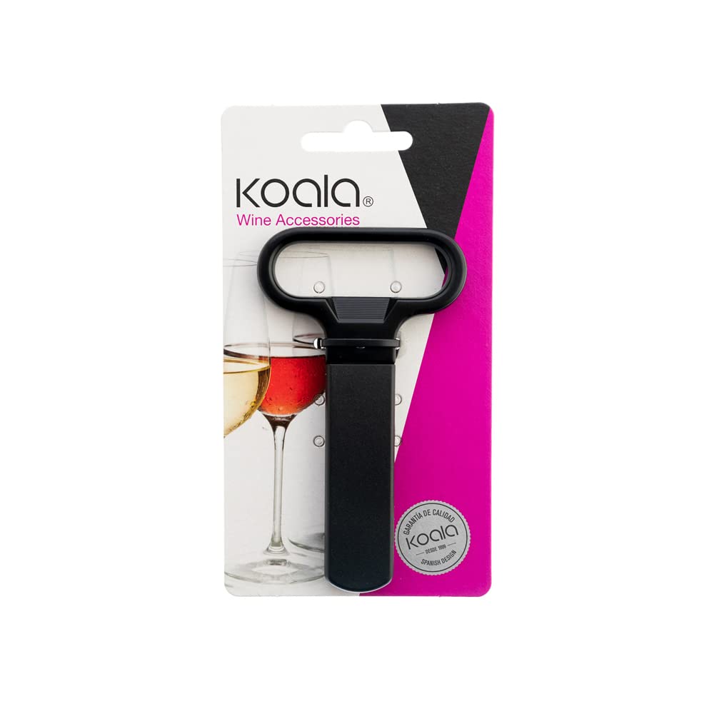 Koala Spain Cavatappi a lamine per vini vecchi, tutto nero