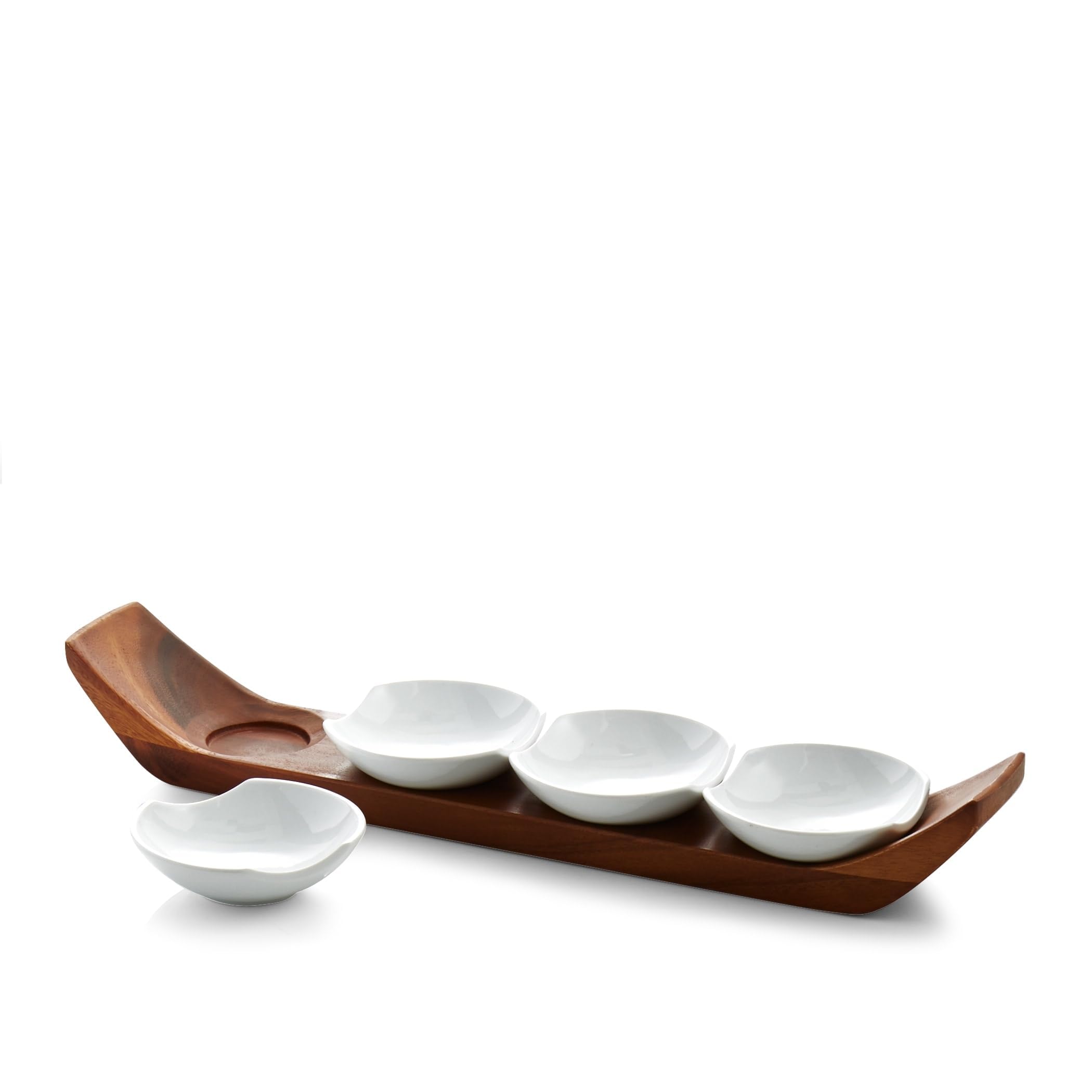 4点セット DEELUXE22.5cm UNION SABRINA 141cm Amazon.com | Nambé Quatro Snack & Serve Set – 21” Acacia Wood Tray