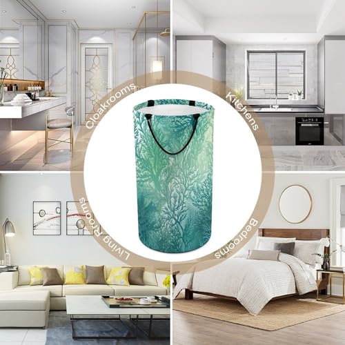 Panier à linge pliable gain de vue et d'espace avec poignées