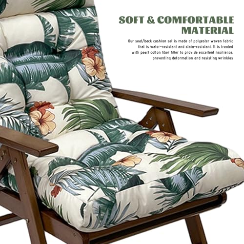 Coussin de chaise de salon tropical 49x22 extensible et imperméable - 6