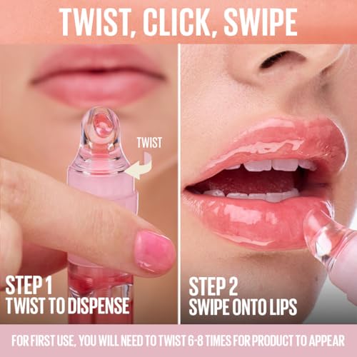 Image of Maybelline New York Lifter Gel Lip Oil In Gel, Strawberry Shake, 6.6ml