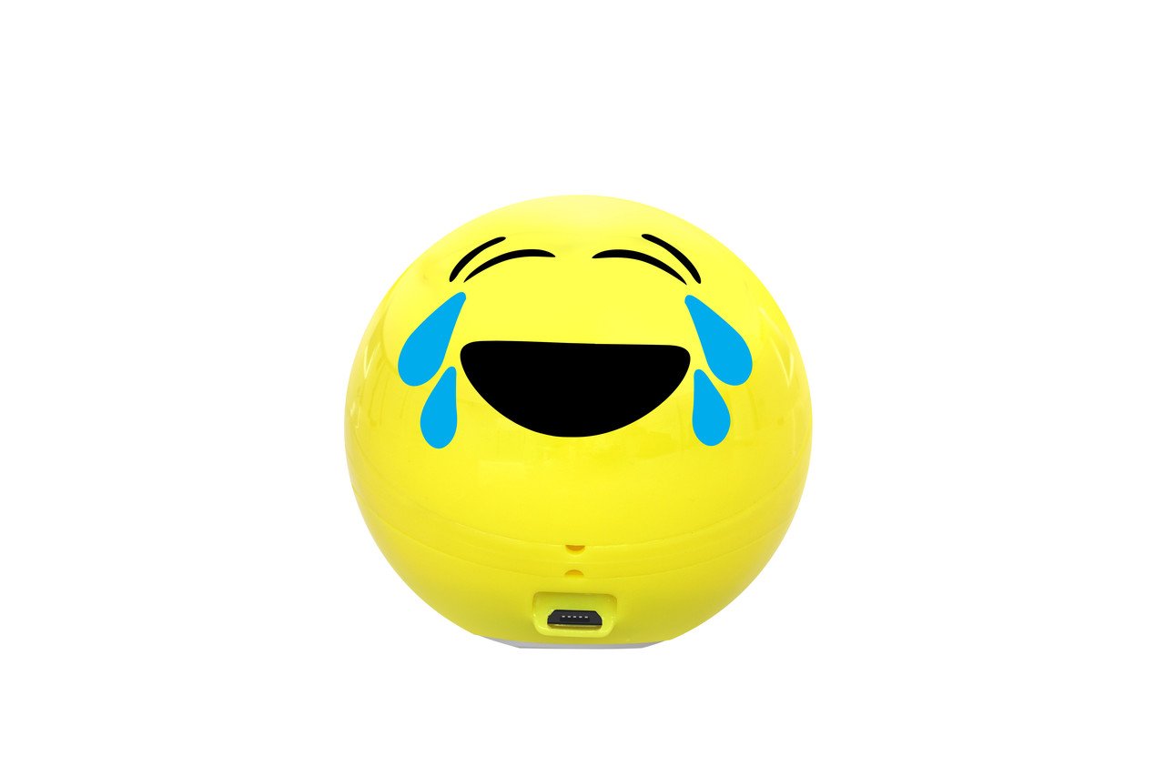 Promate Wireless Bluetooth Speaker, Cute Emoji Portable Speaker with HD Sound, Built-in Mic, and Micro SD Card Slot 3.5mm Aux for Smartphones Tablets, Joyful Jazz