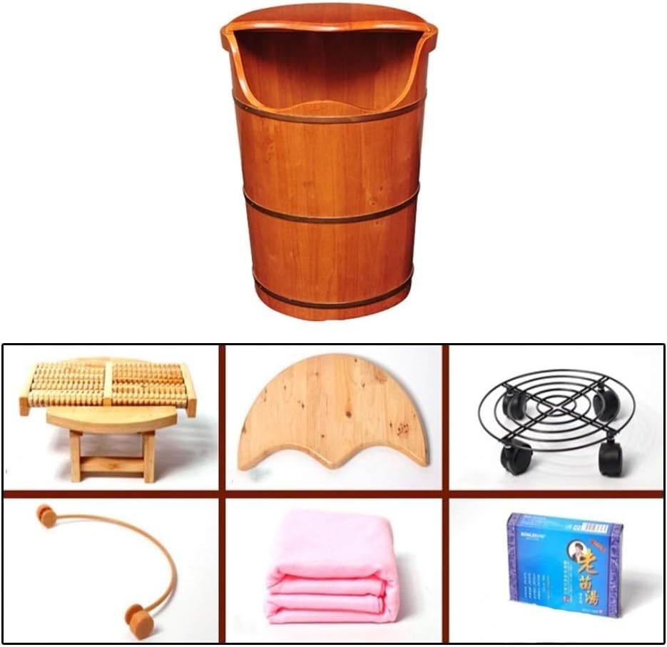 Cubeta de madera para baño de pies ergonómica miniatura 6