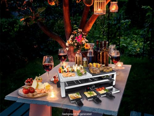 Steba Multi Raclette RC 108, 8 Pfännchen, 2000 W – Ansicht 2