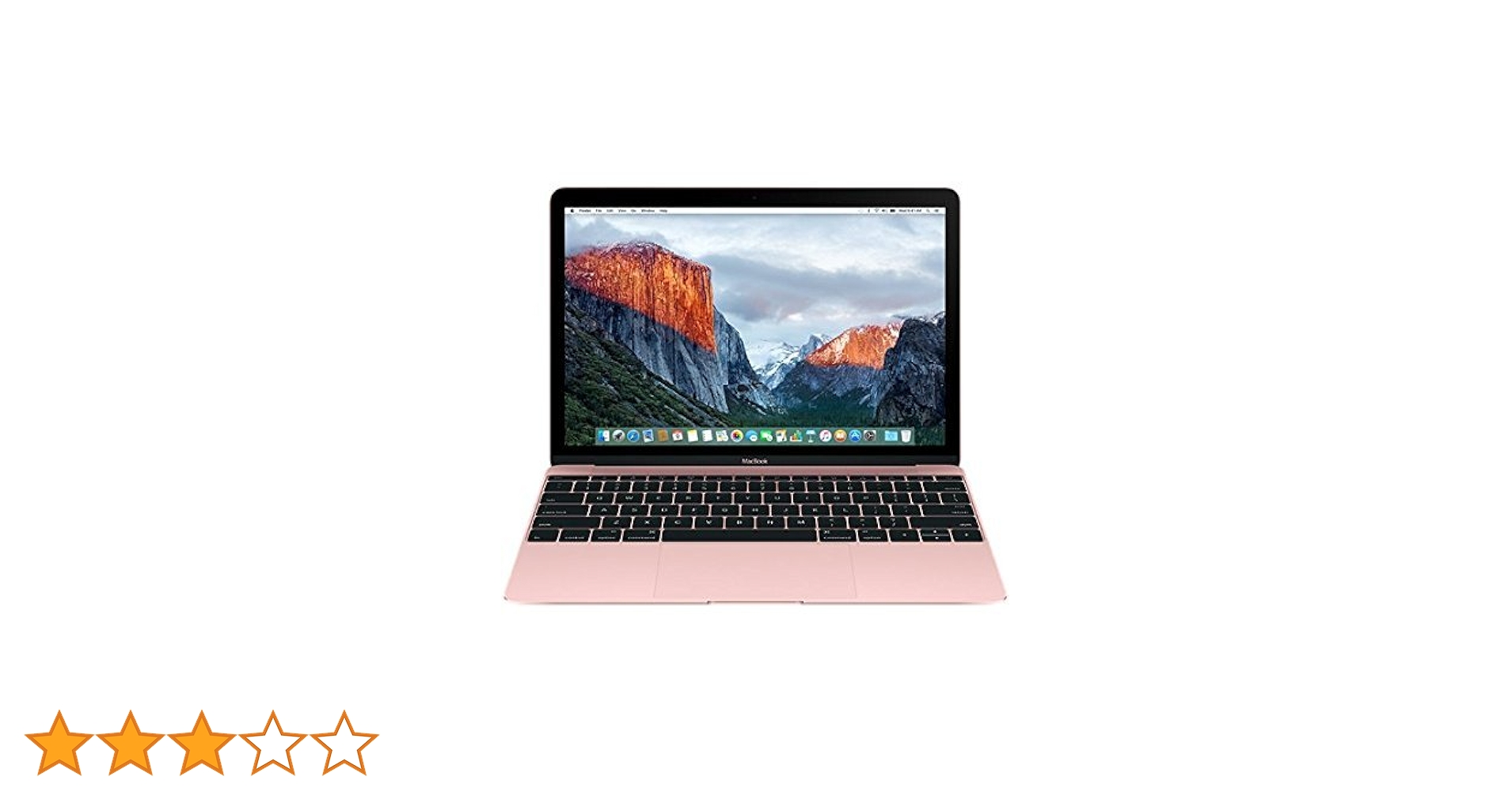 Apple MacBook MMGL2HN/A 12-inch Laptop (Core m3/8GB/256GB/OS X El