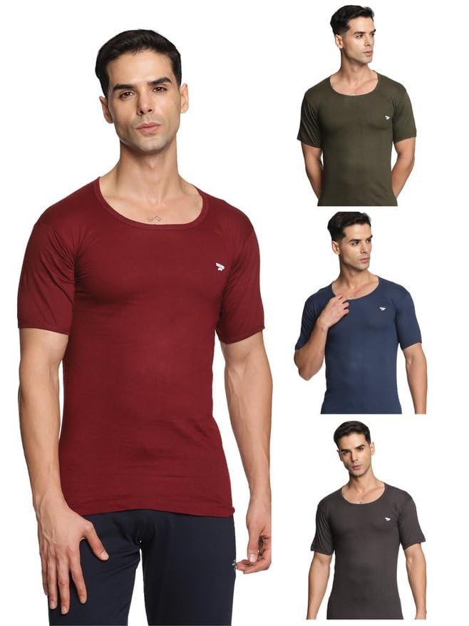 Target Gold Men's Vest - 100% Cotton, Comfortable, Color Baniyan for Men(Pack of 4)(Color May Vary)