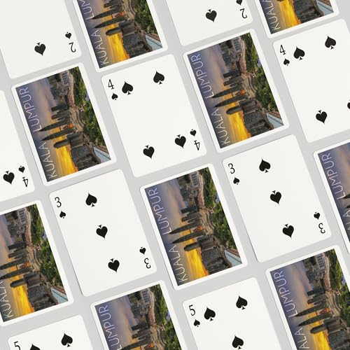 Lantern Press Naipes Póker 52 Cartas Kuala Lumpur Sunset miniatura 4