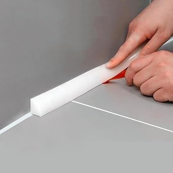 Flexible Quarter Round Molding 158 Inch | Peel And Stick Rubber Trim For Walls, Floors, Countertops