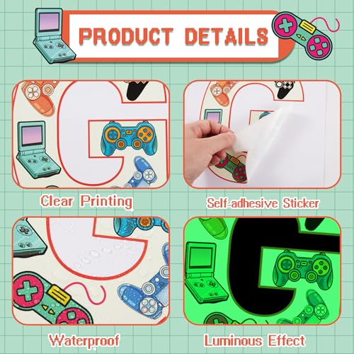 Vinilos Gamer que Brillan en la Oscuridad para Pared miniatura 6