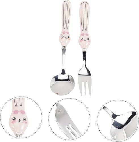 Miniatura 5 de ibasenice 4 Conjuntos de Conejo y Tenedor Cucharas de Bebida Cucharas Postre Tenedor Ensalada Tenedor Cucharas Tenedor Cucharas Degustación Tenedor