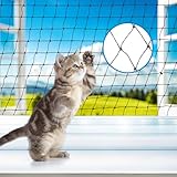 MorningRo Steel Cat Netting Balcony, 10ft x 20ft Steel Reinforced Cat Wire for Balcony, High Strength Safety Pet Netting for Catio, Proof Screen for Pets, Strong Catio Protection Barrier Mesh Fence