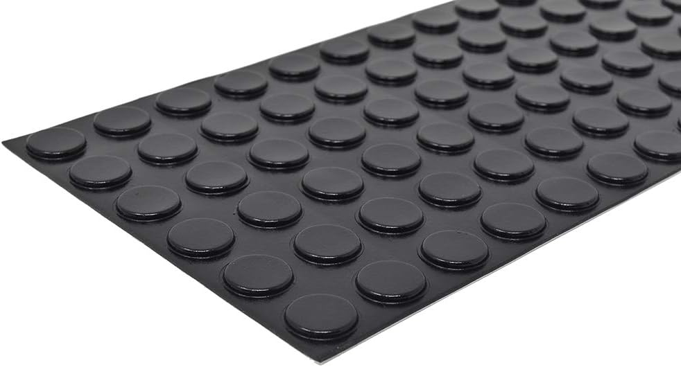 Bumper Specialties Self Adhesive Bumper Feet 0.810" x 0.120" (20.6mm x 3.0mm) Clear Cylindrical Polyurethane Pads for Industrial Surface Protection, 2,520 Pieces per Box, BS24