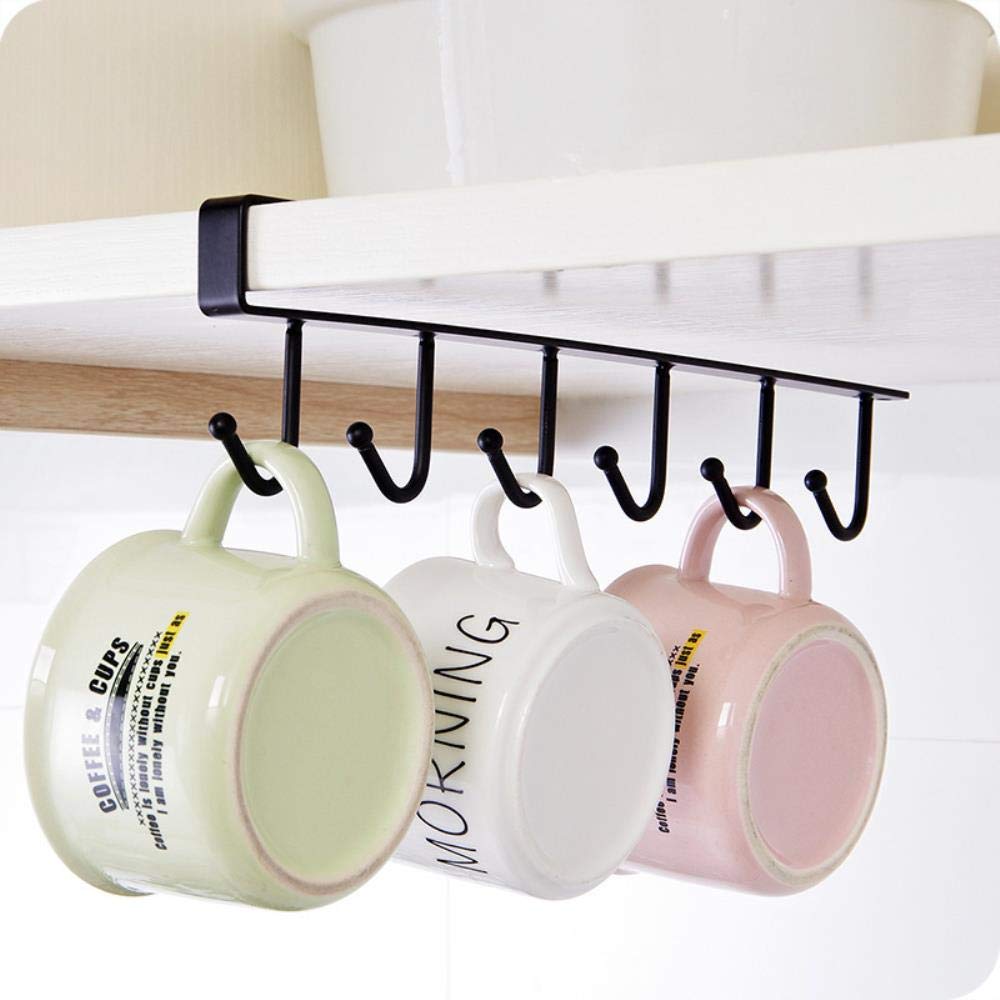 1pc Mug Rack sotto l'armadio portabicchieri da caffè tazze tazze gancio per asciugatura armadio da cucina sotto lo scaffale ganc  15