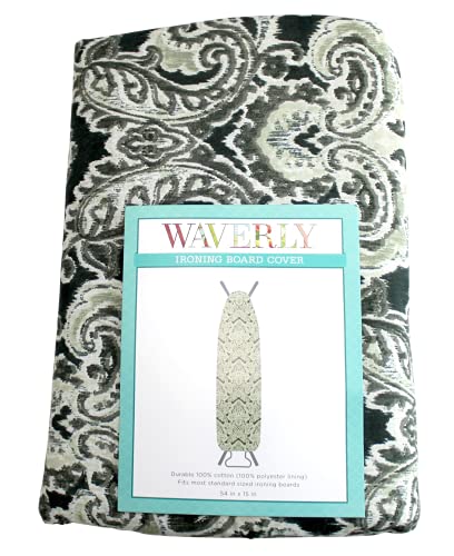 Dependable Industries inc. Essentials Printed Ironing Board Cover and Pad 15 x 54 Standard Size Ironing Board (Green Paisley)