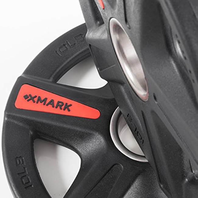 XMARK TEXAS STAR Olympic Weights Set for Home Gym - Weight Plates for Barbells, Weightlifting & Strength Training Equipment