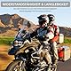 Justech Motorrad Windabweiser Aufsatz Verstellbare Clip-on Windschild Spoiler Windschutz Windschutzscheibe Durchsichtige Windschutzglas 270x165x50mm Windschutzscheibenverlängerung Schwarze Halterung
