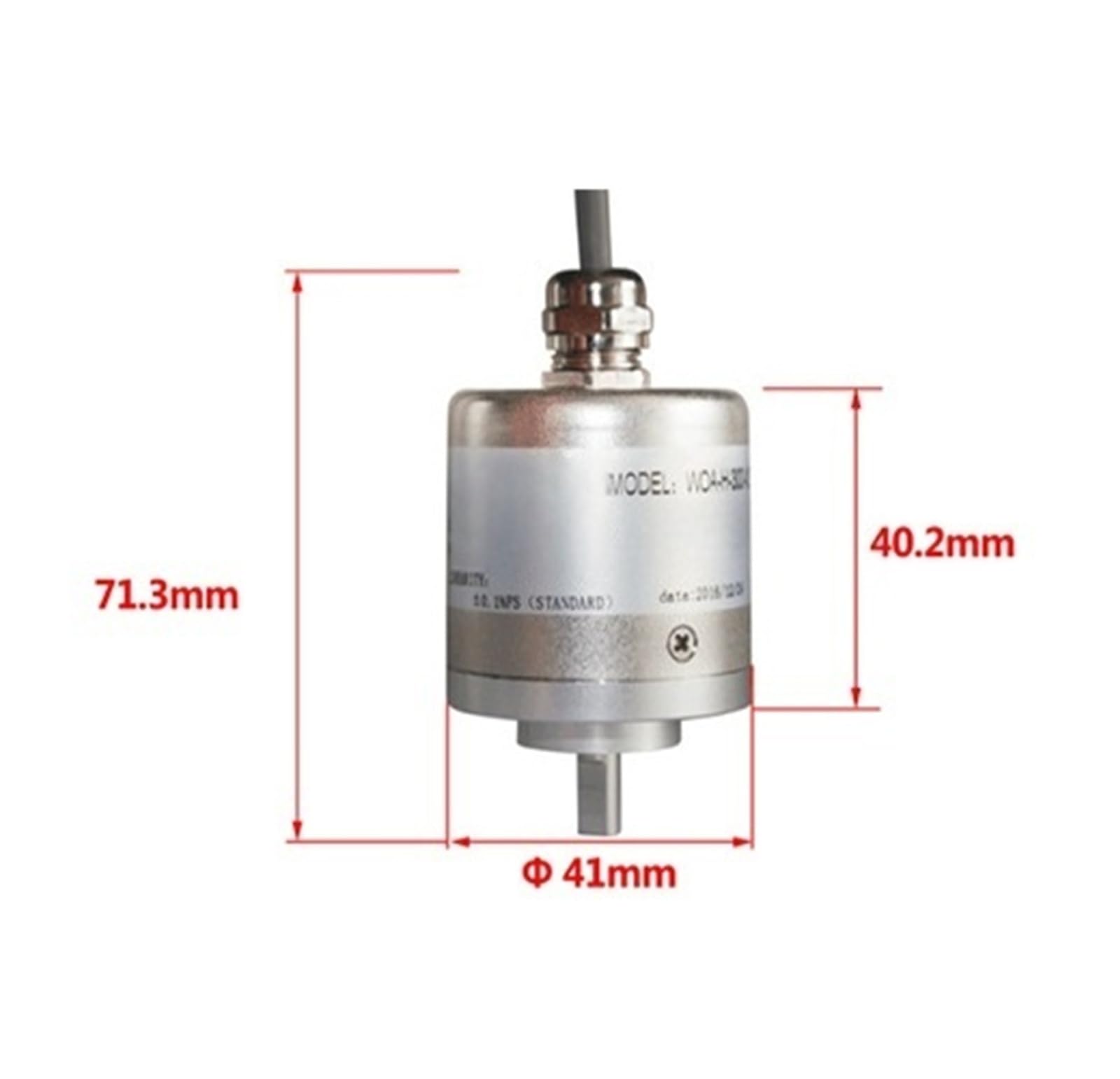 WOA-C Hall-Prinzip Berührungsloser Winkelsensor Hall-Winkellineal Winkelmessung(0-90°,0-5V)