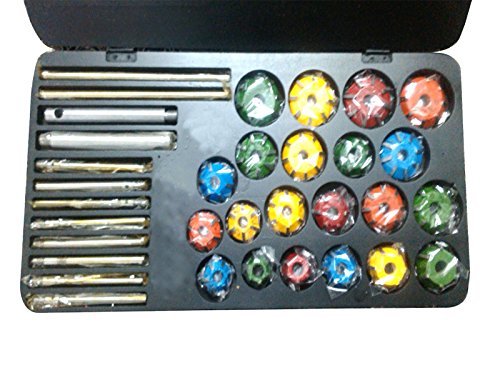 safedeals365 Juego de 21 cortadores de válvula con punta de carburo para 4 ruedas, camión, autobús, coche.