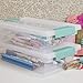 Sterilite 6-Pack Clip Box, Stackable Clear Plastic Bins with Latching Lids, Small - Writing, Arts or Crafts Supplies Storage Containers for Home, Office, Classroom and Workshop Organization