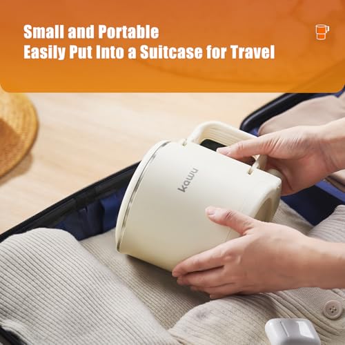 Tetera eléctrica plegable Kawu 0.9 Qt portátil para viaje miniatura 2