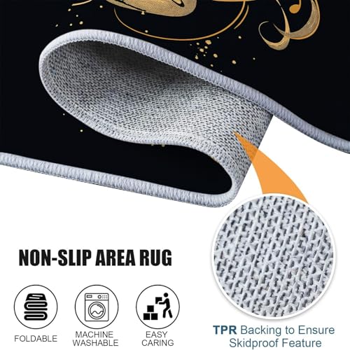 Tapis de salon guitare moderne pour chambre et bureau - 8