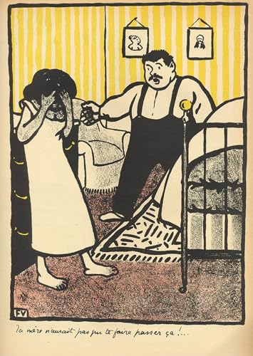 Impression sur toile Félix Vallotton un homme reproche à sa maîtresse enceinte peinture salon