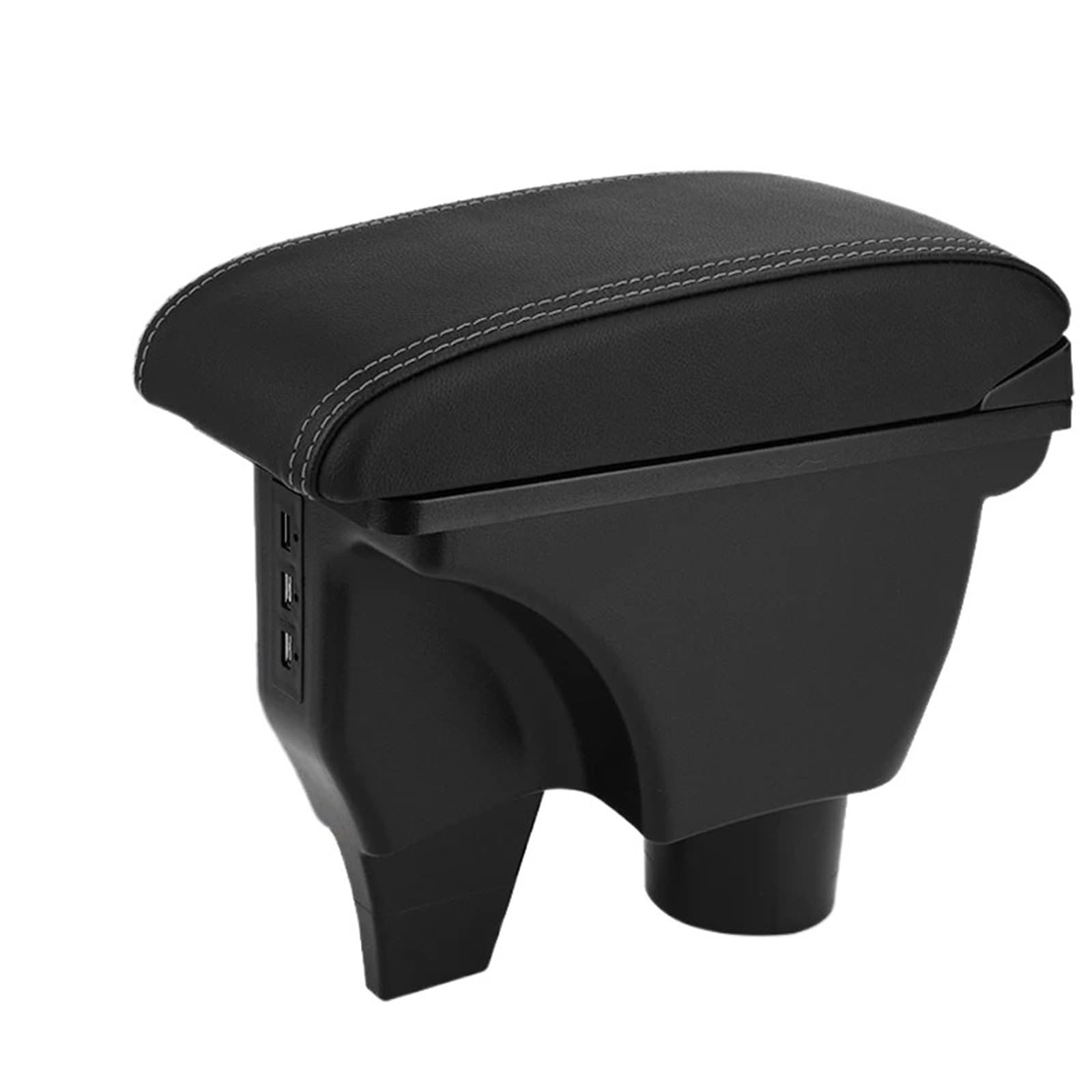 NOKRGQW Car Armrest Box For TOYOTA For Yaris For Vitz Car Armrest Box Accessories Interior Parts Details Storage Retrofit Parts(A2 Black Black line)