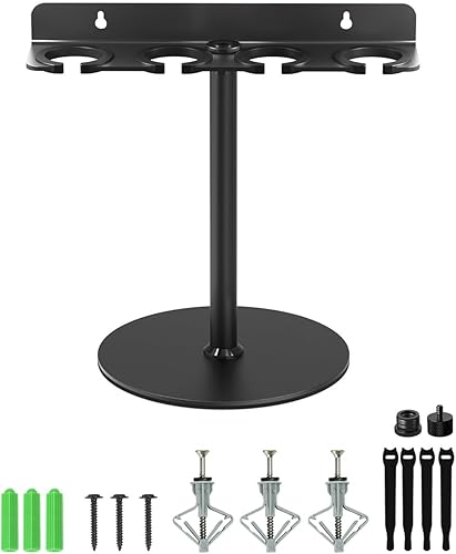Miniatura 9 de Soporte Múltiple de Micrófonos Mejorado 2025 para Soporte de Micrófono, Organizador de Almacenamiento para Micrófonos Dinámicos Cableados e