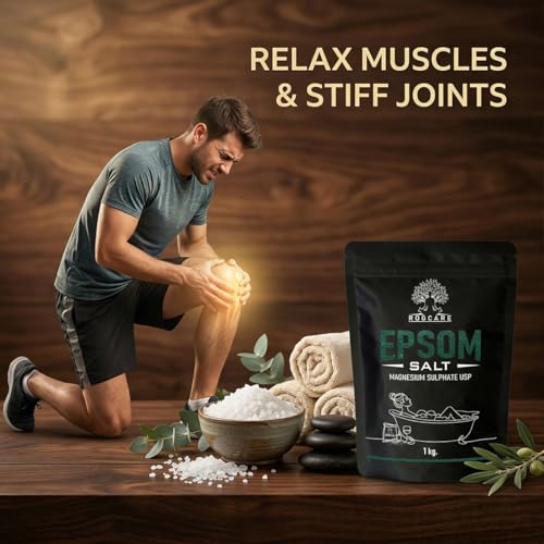 Image of Epsom Salt 2 Kg for Bath | 100% pure Magnesium Sulfate Crystals | Relaxing Muscle Soak, Stress Relief, Detox Bath Salt for Body, Foot Soak & Spa | Natural Bath Salt for Skin Care