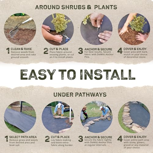 Image of Dewitt Pro-5 Weed Barrier Fabric 5 oz, 6 x 250 Feet - Heavy-Duty